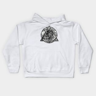 Triangular Doodle Kids Hoodie